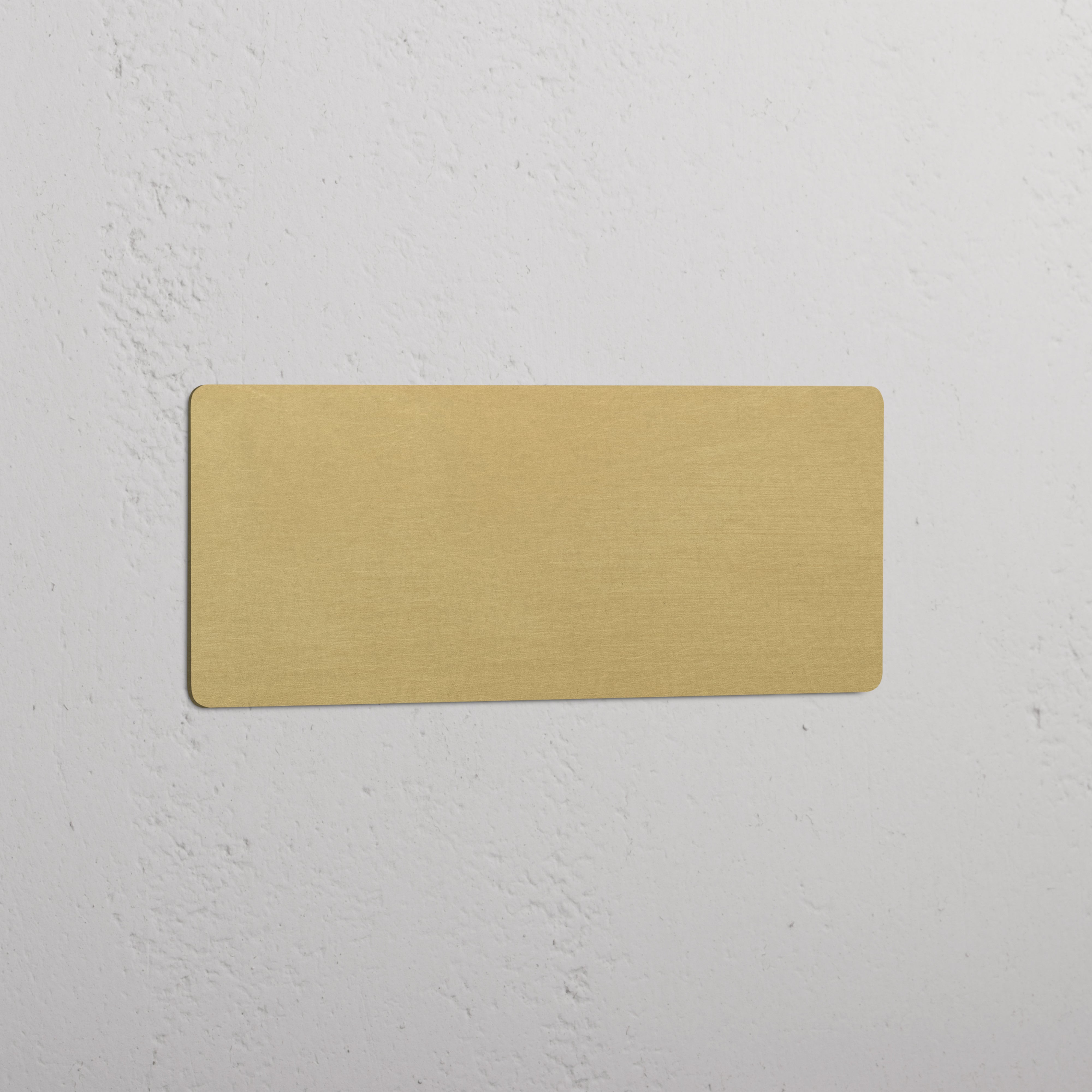 Blank Plate in Triple Design with Antique Brass Finish