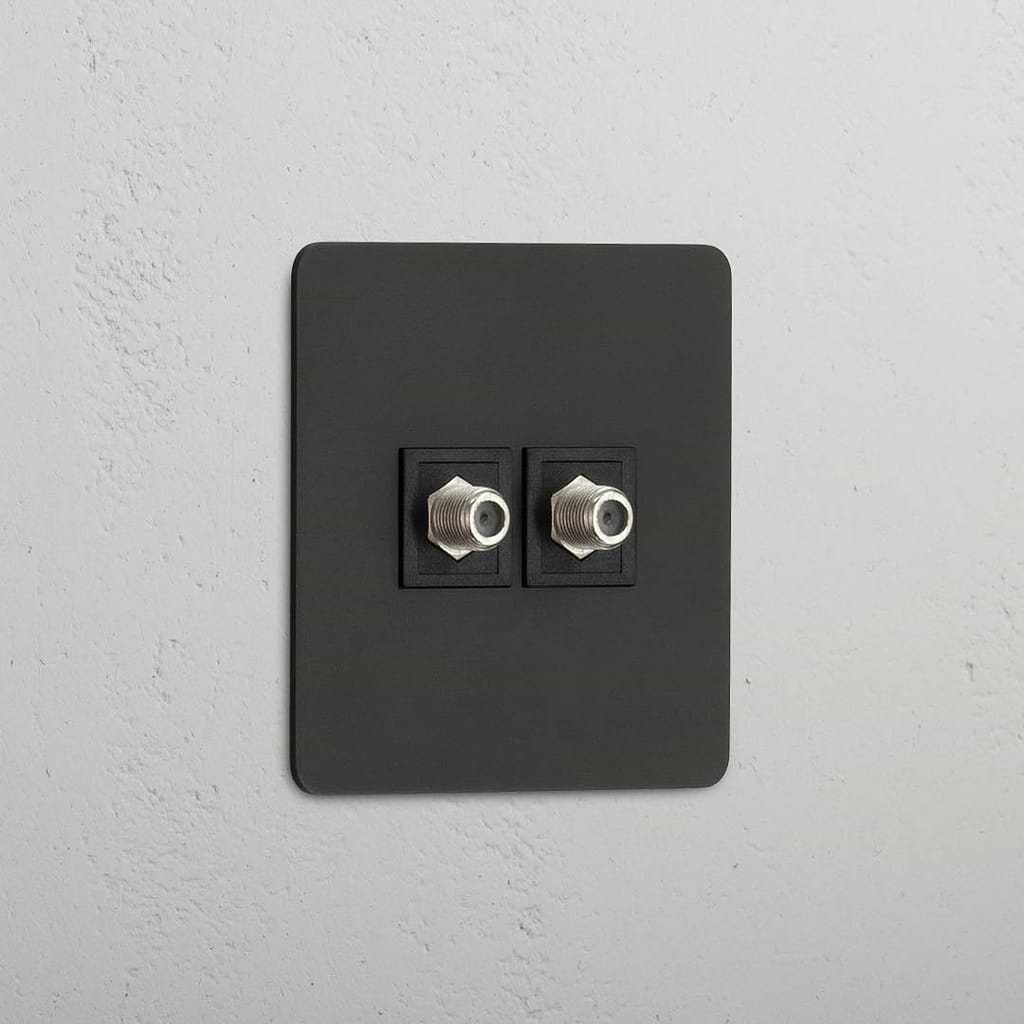 Single Satellite Module in Bronze Black with 2 Ports - Excellent Signal Reception