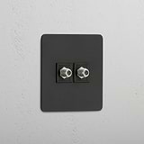 Single Satellite Module in Bronze Black with 2 Ports - Excellent Signal Reception