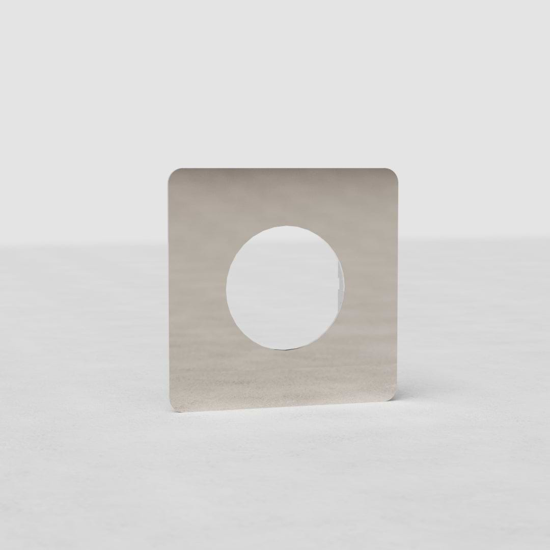 Plaque (Simple) Insert Rond - Nickel Poli