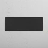 Bronze Triple Blank Plate - Stylish Interior Accessory on White Background