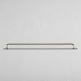 Polished Nickel Kilburn Furniture Handle on White Background