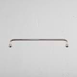 Polished Nickel Sycamore Furniture Handle on White Background