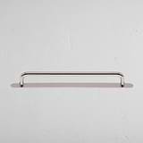 Polished Nickel Kilburn Furniture Handle on White Background
