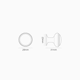barlow furniture knob dimensions