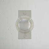 Poplar Bouton de Porte sans Ressort à Plaque Courte - Nickel Poli