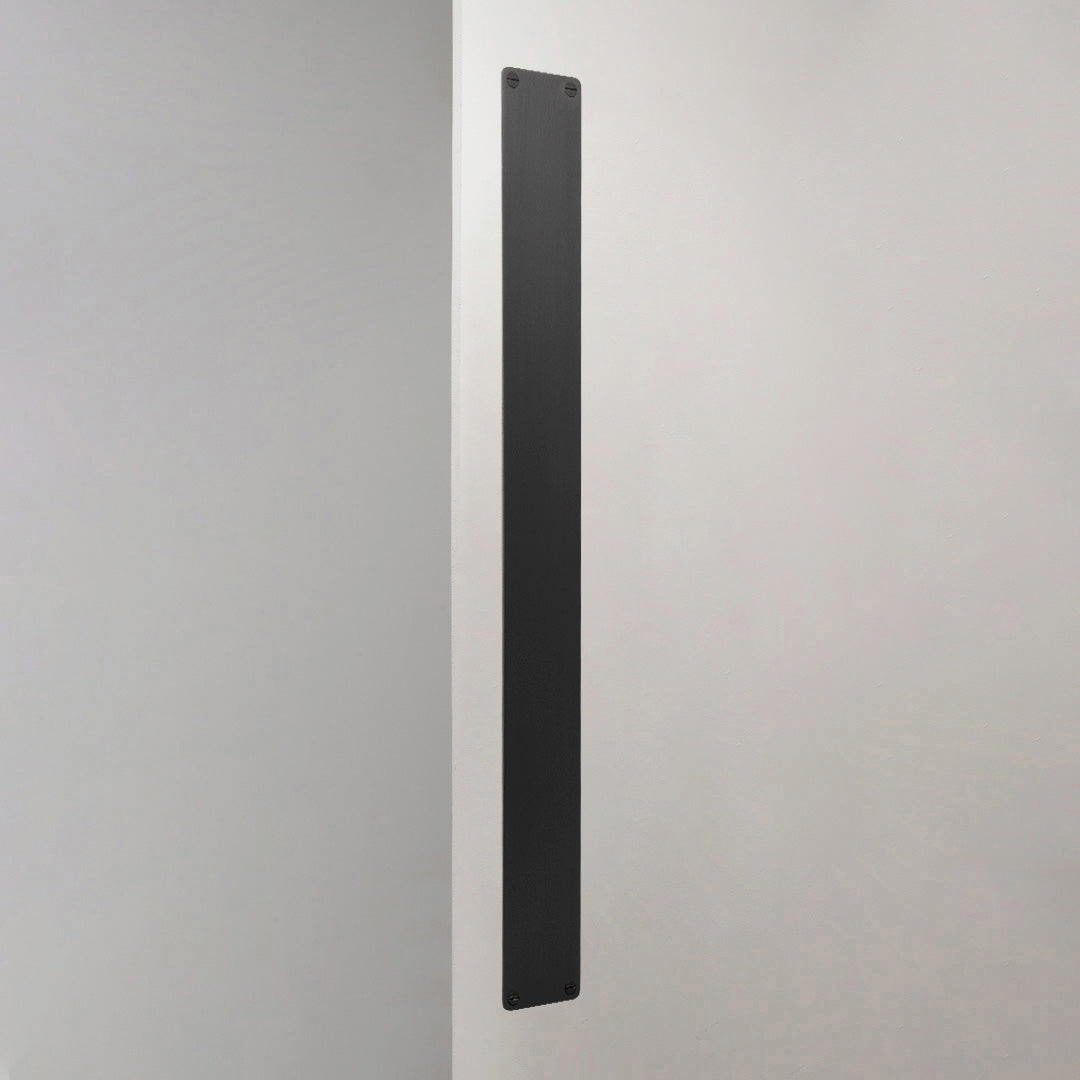 Corston Push Plate in Bronze White Background