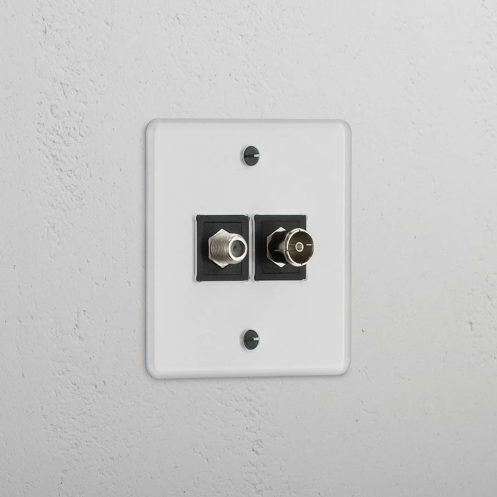 Single Satellite & TV Module in Clear Black - Comprehensive TV Signal Solution