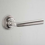 Apsley Sprung Door Handle – Polished Nickel