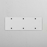 Elegant Triple Blank Plate in Clear Black for Home Decoration on White Background