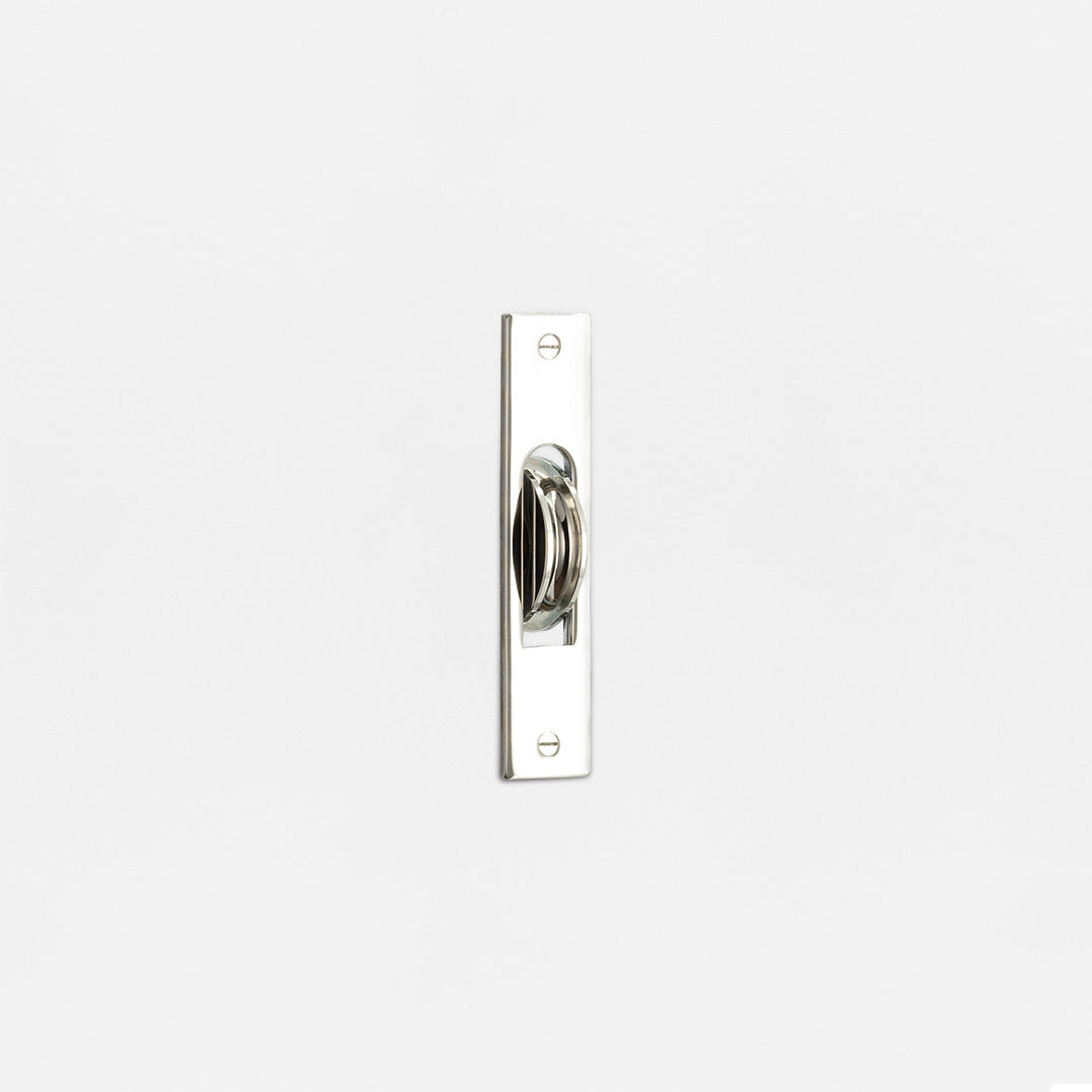 Belmont Single Sash Window Pulley - Polished Nickel