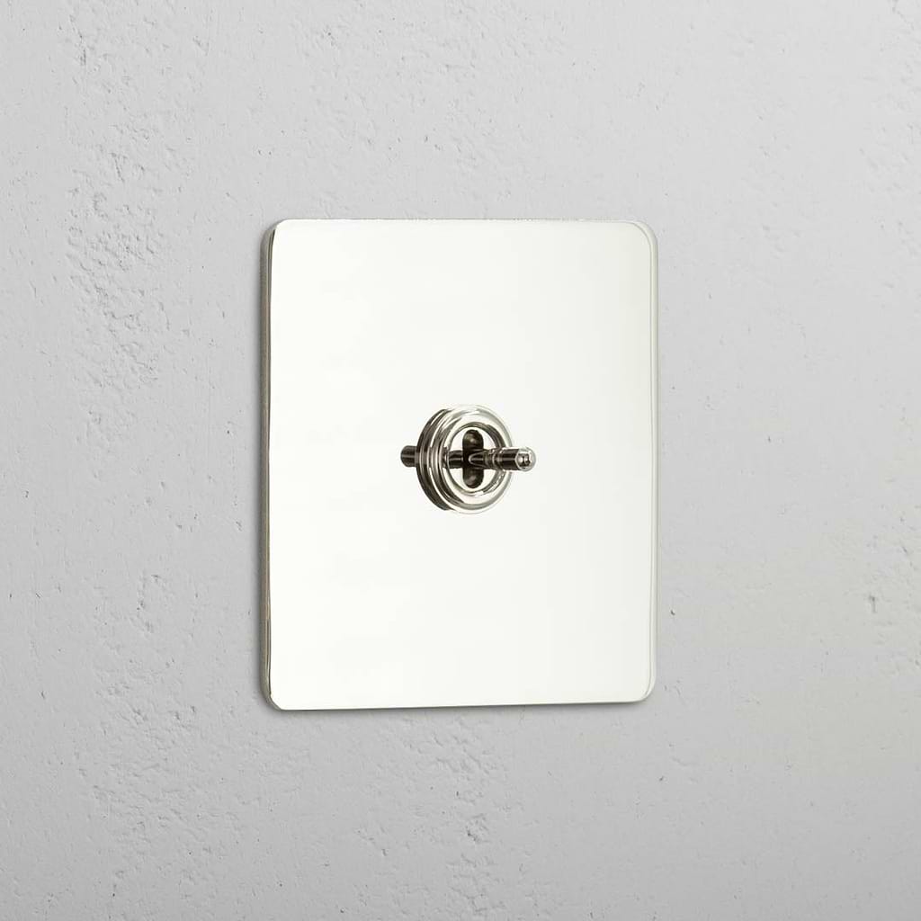 Central Control Light Toggle Switch: Polished Nickel Single Toggle Switch (Cent)