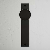 Onslow Bouton de Porte Fixe à Plaque Longue - Bronze