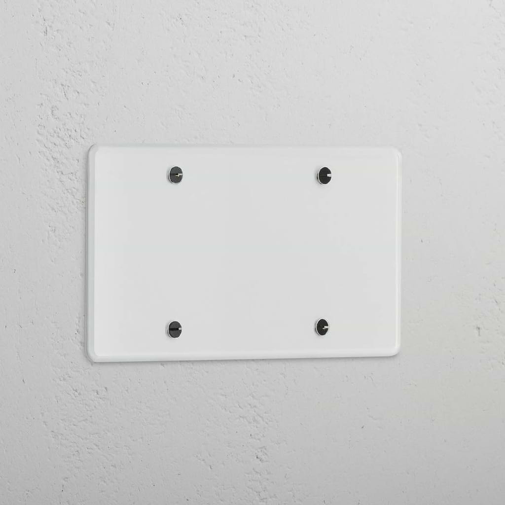 Elegant Clear Black Double Blank Plate - Home Décor Accessory