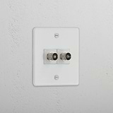 Clear White Dual TV Module - High Quality Television Signal Accessory