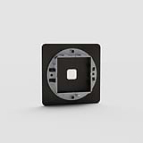 Versatile Single Switch Plate in Bronze for Lighting - on White Background