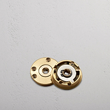 Solid Brass Digby Sprung Door Handle Mechanism on White Background