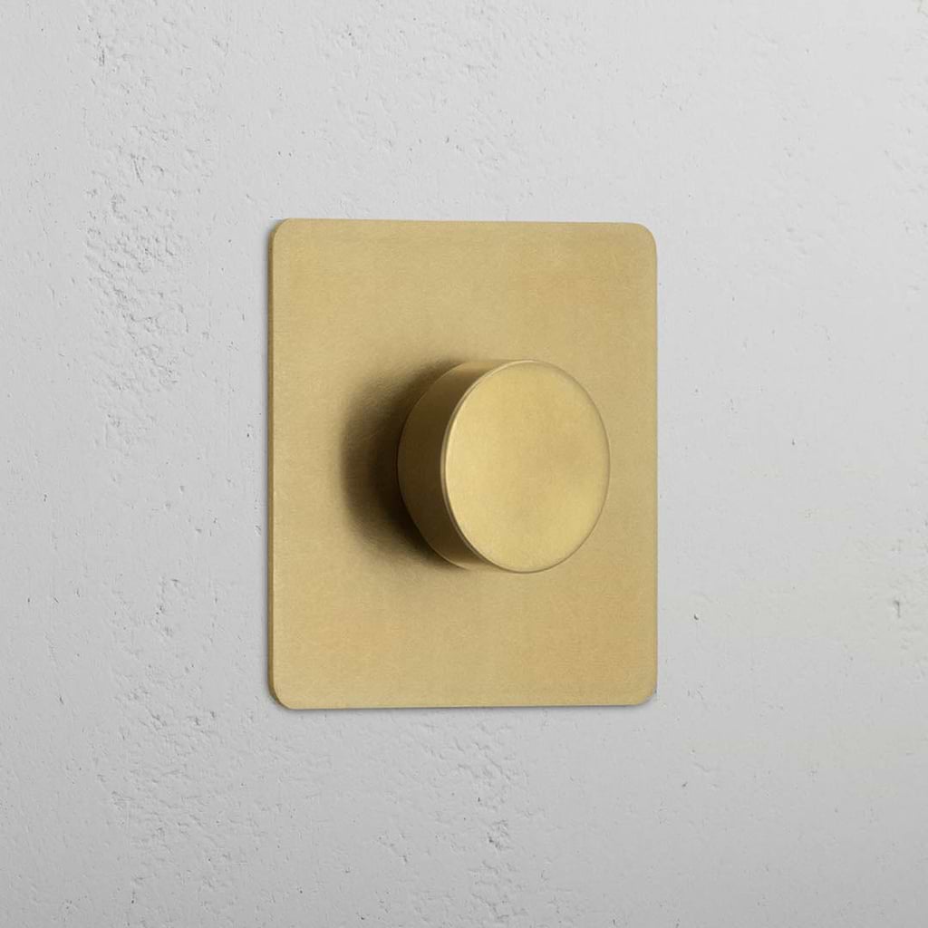 Single Dimmer Switch in Antique Brass for Easy Light Control