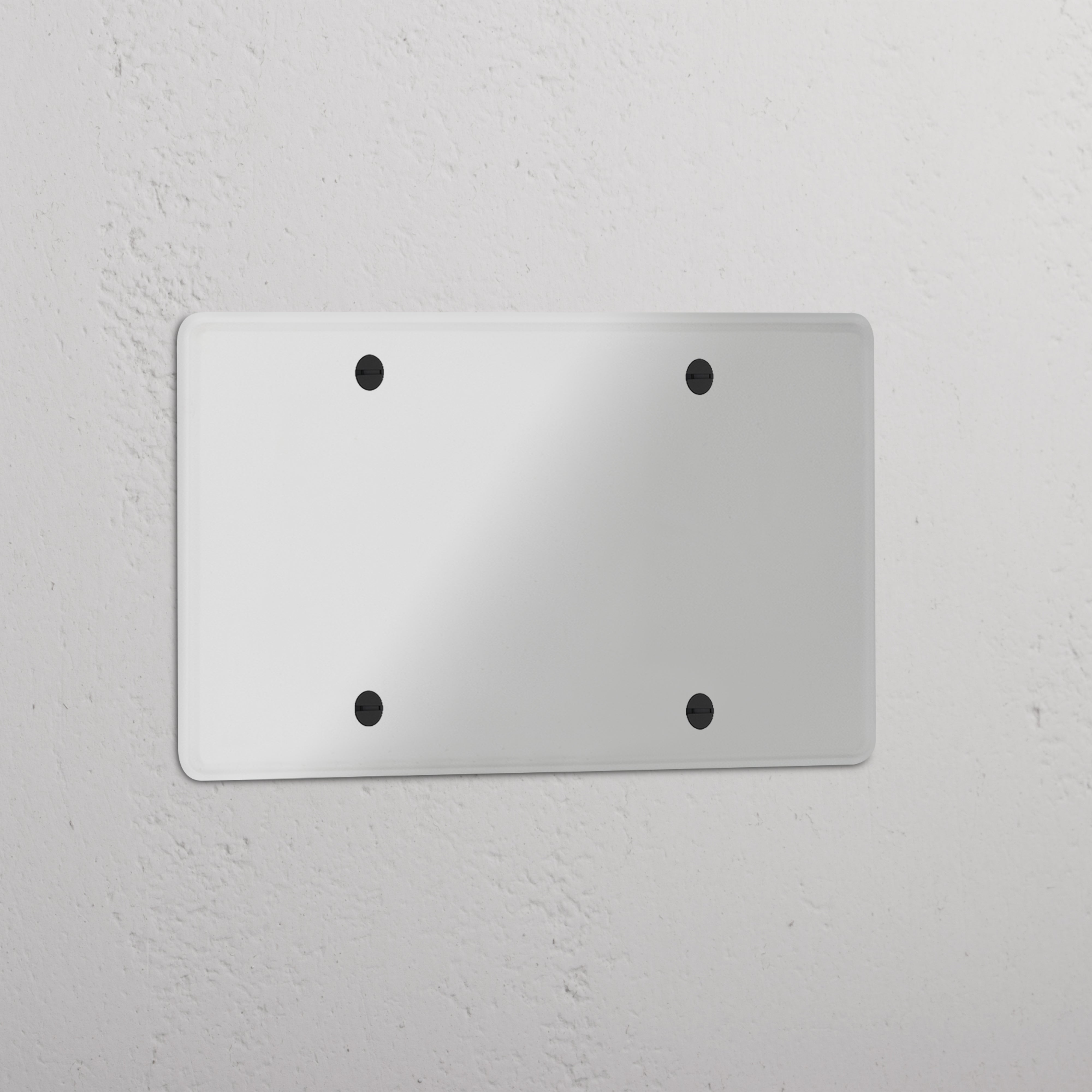 Elegant Clear Black Double Blank Plate - Home Décor Accessory