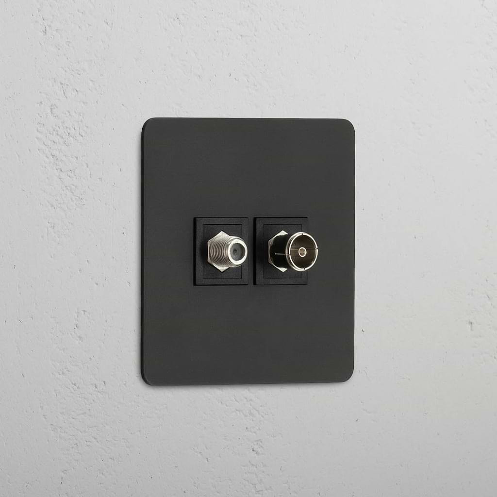 High-Performance Single Satellite & TV Module in Bronze Black - Optimal Signal Quality