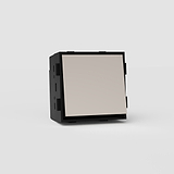 Retractive Rocker Switch in Polished Nickel Black EU - Conveniently Retractable Light Control Switch