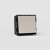 Retractive Rocker Switch in Polished Nickel Black EU - Conveniently Retractable Light Control Switch