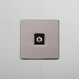 Satellite Signal Accessory on White Background: Polished Nickel Black Single Satellite Module