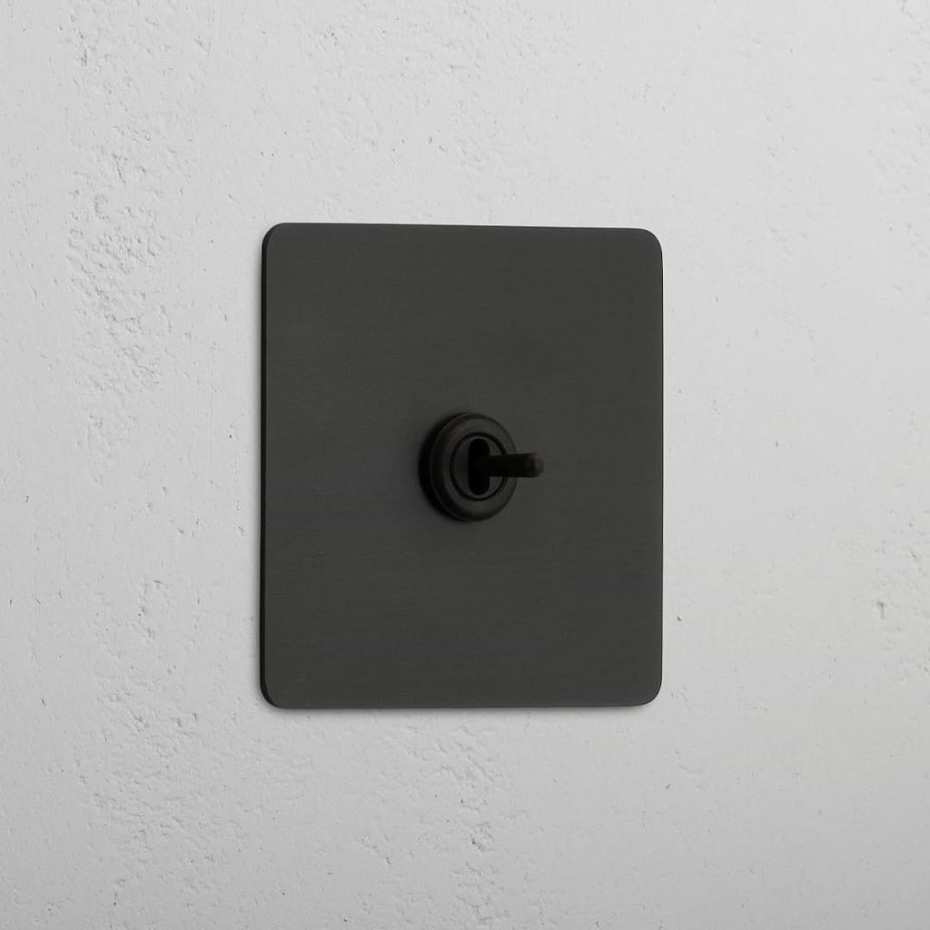 Central Bronze Single Toggle Switch - Stylish Light Control Solution