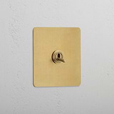 Intermediate Single Toggle Switch in Antique Brass - Stylish Design
