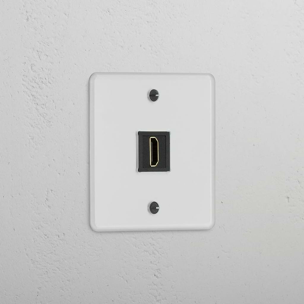Single HDMI Module in Clear Black - High-Definition Connectivity Accessory