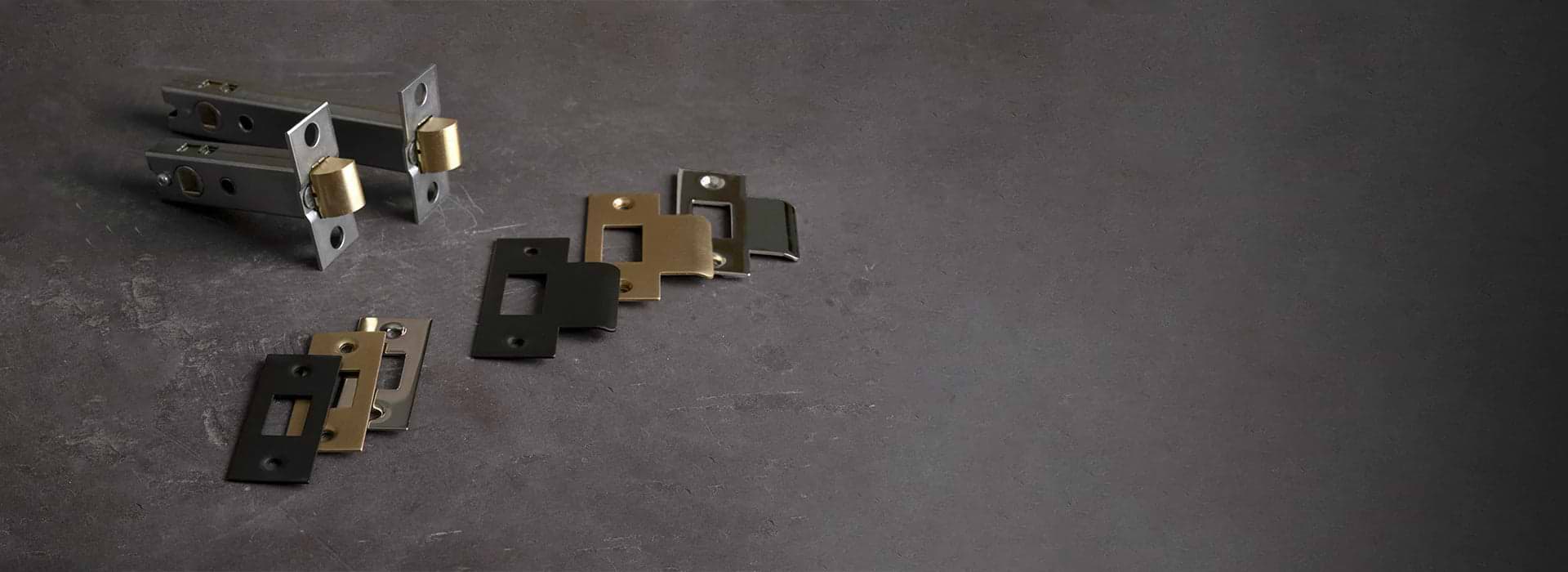 selection of locks and latches in different Corston finishes