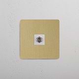 Módulo de satélite individual de alto desempenho em Latão Antigo Branco em fundo branco