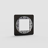 Elegante espelho de interruptor 45 mm individual em Bronze para solução de iluminação - em fundo branco