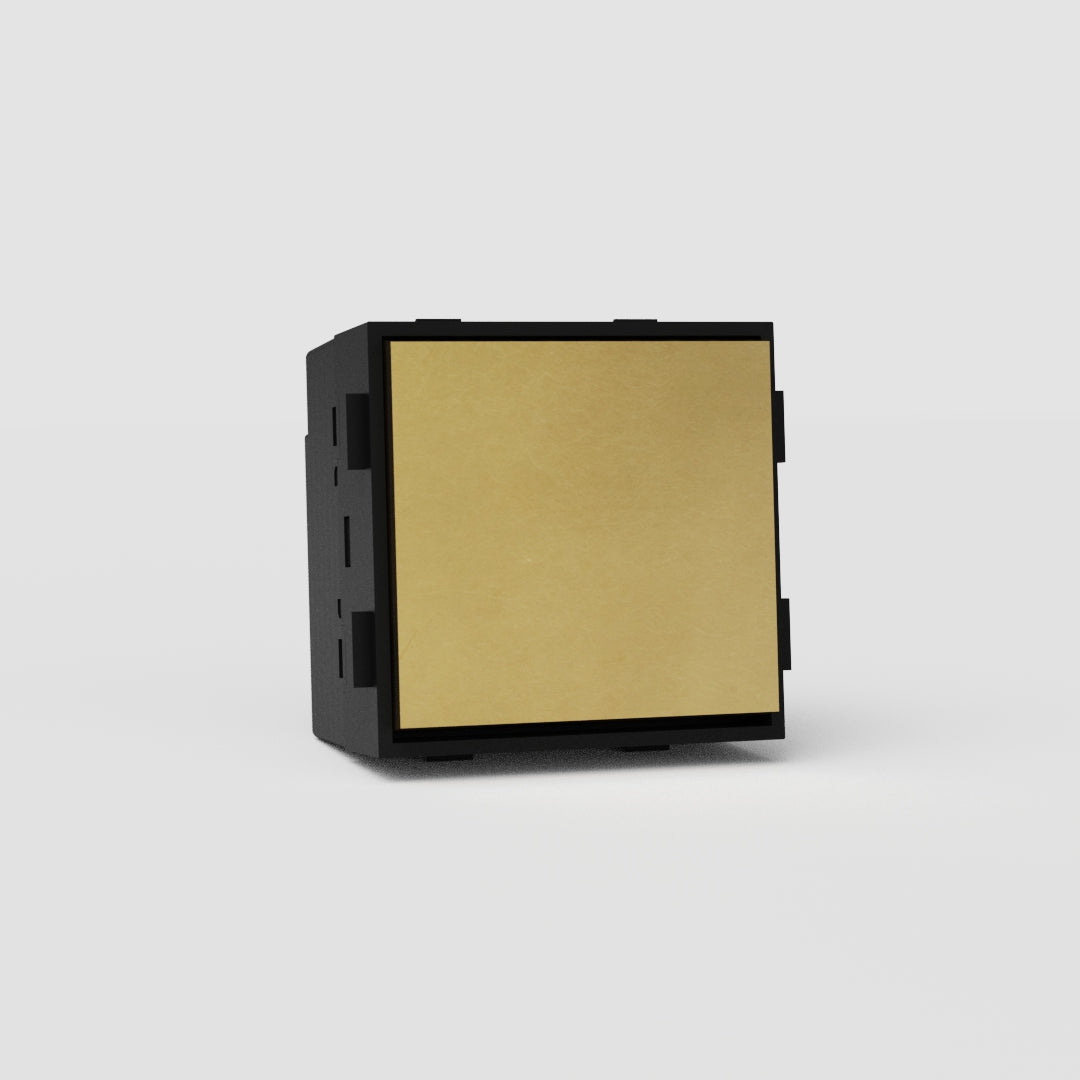 Interruptor basculante retrátil central europeu em Latão Antigo Preto - Solução de iluminação intuitiva