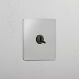 Interruptor articulado individual inversor em Bronze Transparente - Ferramenta de controlo de iluminação flexível
