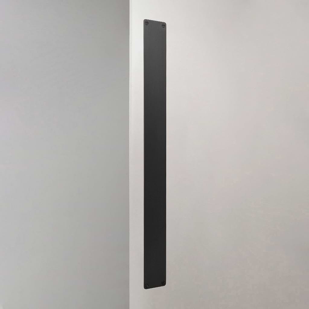 Placa de empurrar Corston em Bronze em fundo branco