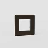 Espelho de interruptor 45 mm individual europeu em Bronze clássico - Mecanismo de comutação de luz sofisticado
