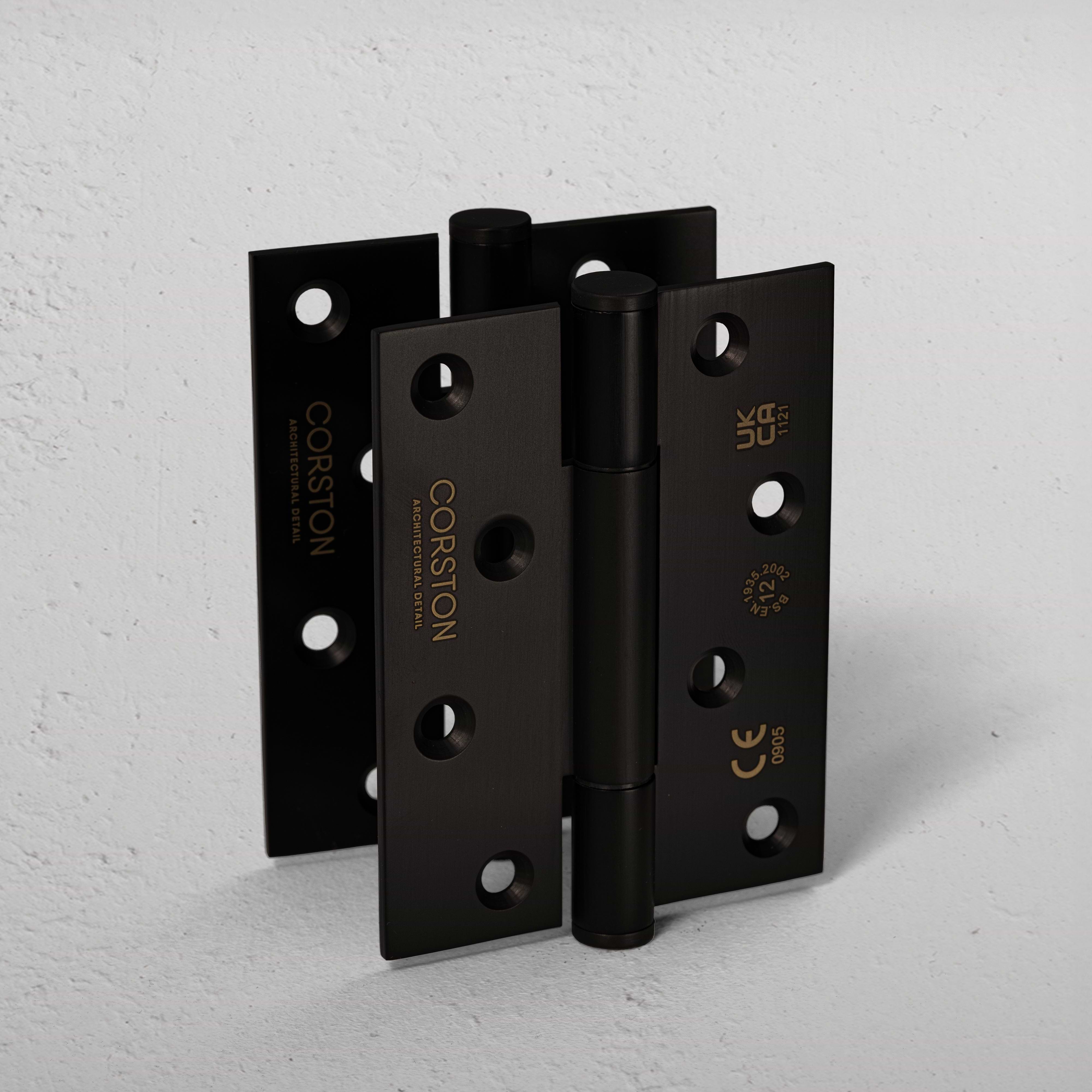 Par de dobradiças de latão para portas Hazel FR60 – Bronze 