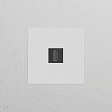 Módulo HDMI individual – Pintável Preto
