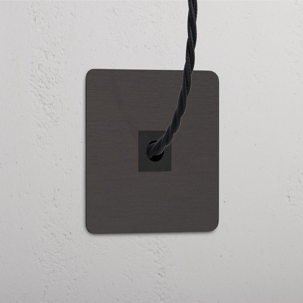 Tomada de cabo individual – Bronze Preto  