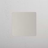 Tampa de parede decorativa elegante em fundo branco: Espelho fechado individual Níquel Polido