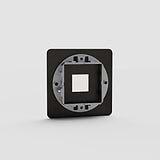 Essencial espelho de interruptor keystone individual em Bronze para controlo de luz - em fundo branco
