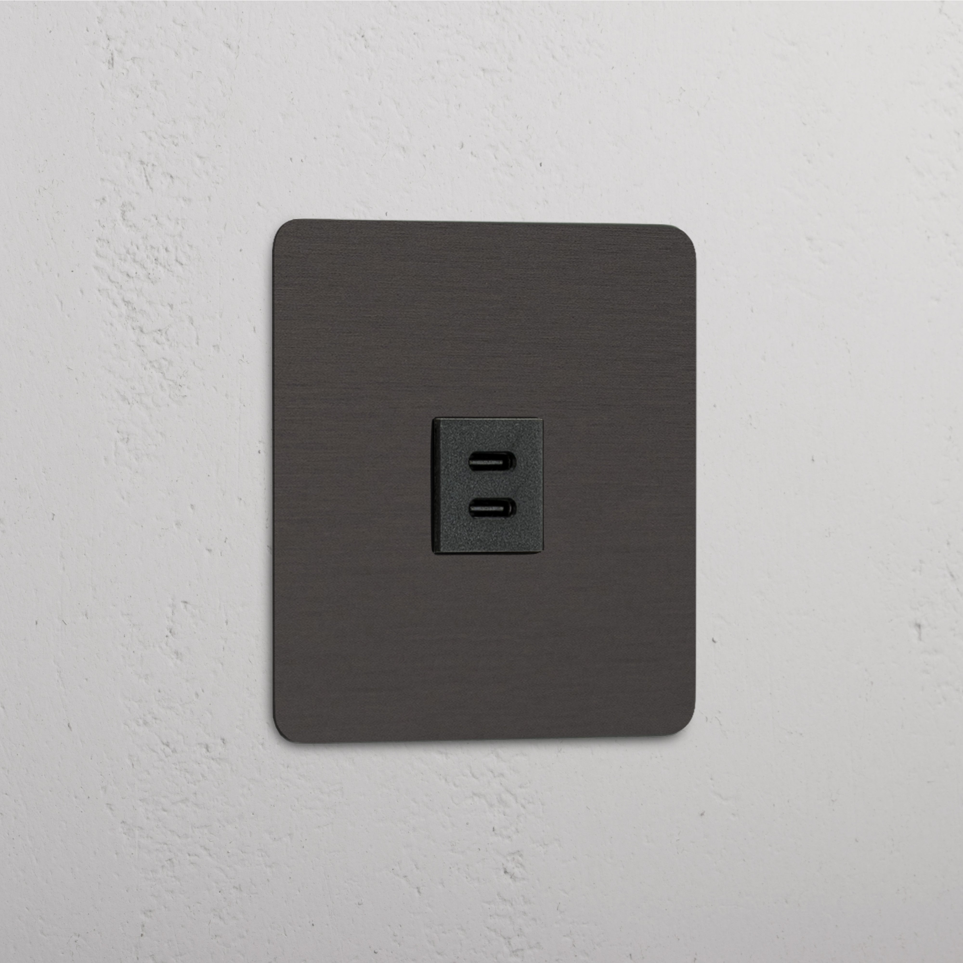 Carregamento rápido com módulo USB 30W individual em Bronze Preto - solução de carregamento de alta velocidade