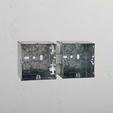 2x Single Metal Back Box
