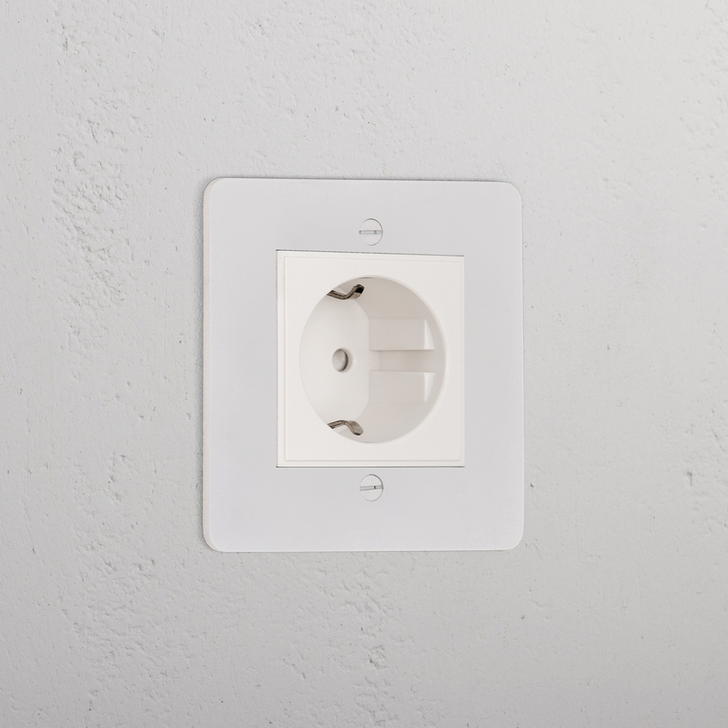 Schuko Socket _ Paintable White