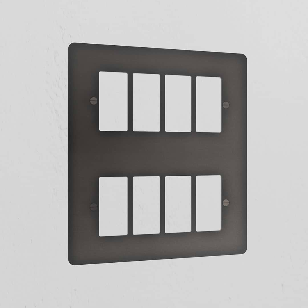 8G Rocker Switch Plate - Bronze