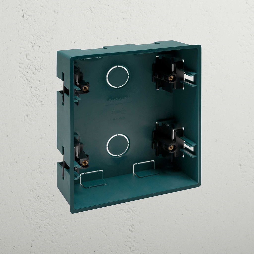 2x Double Plasterboard Back Box Portrait