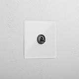 Clear Bronze 1 Gang 2 Way Luxury Light Switch