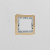 1G 50mm Module Plate - Antique Brass