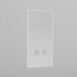 4G Vertical Switch Plate - Clear